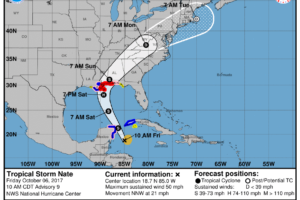Late Morning Update On Tropical Storm Nate