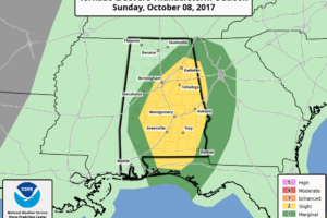 Severe Weather Threat Area for Tomorrow