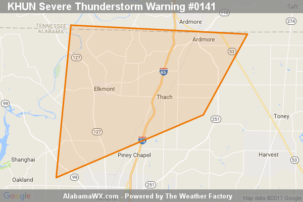 Severe Thunderstorm Warning Expired For Parts Of Limestone County