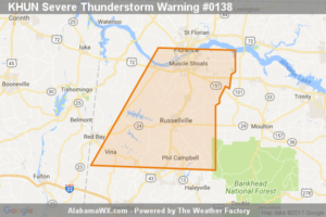 Severe Thunderstorm Warning Expired For Parts Of Colbert, Franklin, And Lauderdale Counties