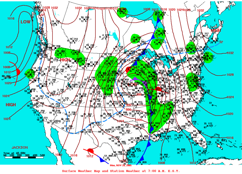November 28, 2005 NegativeTilted Trough Brings Twisters To The Area