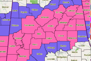 Jefferson, Tuscaloosa and St. Clair Counties Upgraded to Winter Storm Warning