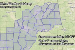 Some Snow Possible Tomorrow Across Central Alabama
