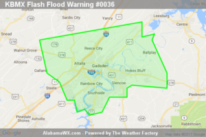 Flash Flood Warning Issued For Parts Of Etowah County Until 11:00AM