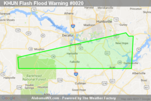 Flash Flood Warning Expired For Parts Of Lawrence, Madison, Marshall, And Morgan Counties