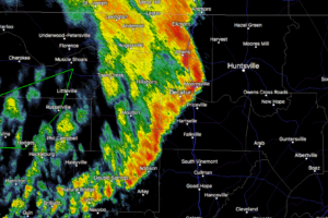 Strong Storms Affecting Parts of Madison & Limestone Counties
