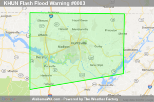 Flash Flood Warning Canceled For Parts Of Jackson, Limestone, Madison, Marshall, And Morgan Counties