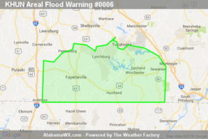 Areal Flood Warning Expired For Parts Of Franklin (TN), Lincoln (TN), And Moore (TN) Counties