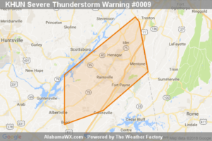 Severe Thunderstorm Warning Issued For Parts Of Dekalb, Jackson, And Marshall Counties Until 7:15AM