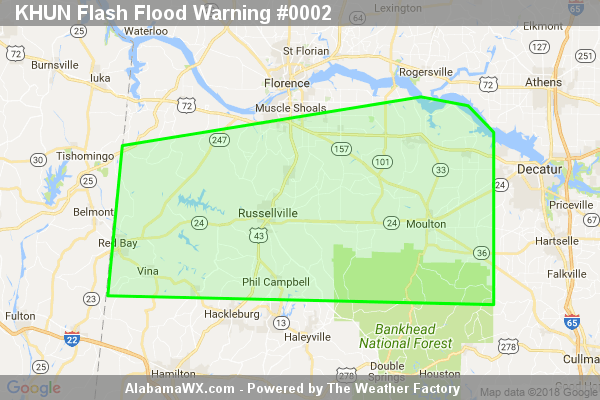 Flash Flood Warning Expired For Parts Of Colbert, Franklin ...