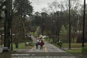 Cold Front Pushing Southeast with Heavy Rain, Strong Wind Gusts; Some Damage Reported