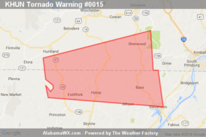 Tornado Warning Canceled For Parts Of Jackson And Franklin (TN) Counties