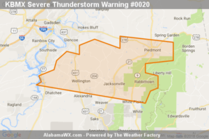 Severe Thunderstorm Warning Issued For Parts Of Calhoun County Until 915 PM