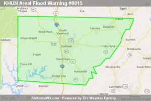 Areal Flood Warning Canceled For Parts Of Cullman County