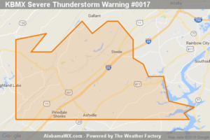 Severe Thunderstorm Warning Continues For Parts Of Blount And St. Clair Counties Until 815 PM