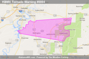 Tornado Warning Continues For Parts Of Calhoun County Until 945 PM