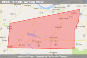 Tornado Warning Continues For Parts Of Colbert And Franklin Counties Until 530 PM