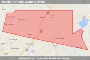 Tornado Warning Expired For Parts Of Etowah County