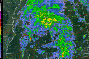 A Quick Look at the Alabama Weather Situation at 1:15 p.m.