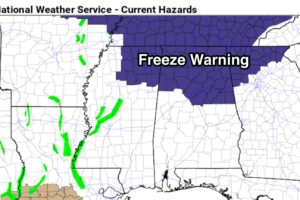 Freeze Warning For North Alabama