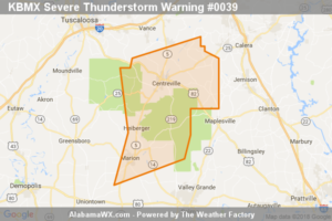 Severe Thunderstorm Warning Remains In Effect Until 800 PM CDT For Northeastern Perry And Bibb Counties…