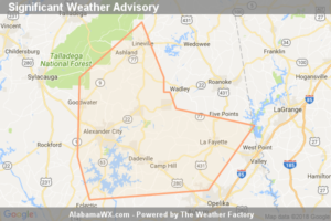 Significant Weather Advisory For Northeastern Elmore,  Northwestern Lee, Tallapoosa, Southern Chambers, Eastern Coosa And Southern Clay Counties Until 5:00 PM CDT