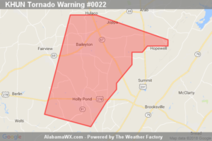 The Tornado Warning For Northeastern Cullman County Is Cancelled