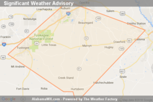 Significant Weather Advisory For Southern Lee, Eastern Macon And Northwestern Russell Counties Until 7:00 PM CDT