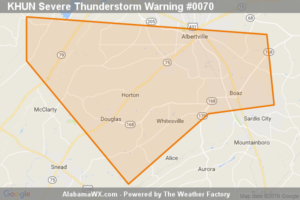 The Severe Thunderstorm Warning For Southeastern Marshall County Has Expired