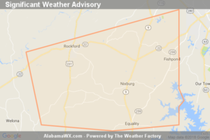 Significant Weather Advisory For Southeastern Coosa County Until 4:30 PM CDT