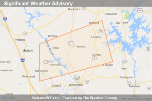 Significant Weather Advisory For Northwestern Elmore And Southeastern Coosa Counties Until 5:00 PM CDT