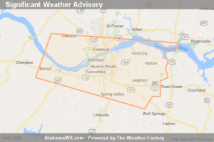 Significant Weather Advisory For Southeastern Lauderdale And Southeastern Colbert Counties Until 5:15 PM CDT