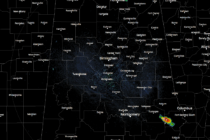 At 2:00 PM: Most Remains Dry, A Few Storms Are Starting To Form