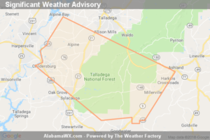 Significant Weather Advisory For Southwestern Talladega And Southwestern Clay Counties Until 9:30 PM CDT