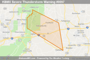 A Severe Thunderstorm Warning Remains In Effect Until 5:00 PM CDT For East Central Cleburne County