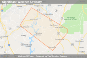 Significant Weather Advisory For Southwestern Talladega,  Southeastern Shelby And North Central Coosa Counties Until 10:30 PM CDT