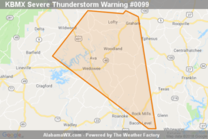 A Severe Thunderstorm Warning Remains In Effect Until 5:30 PM CDT For Southeastern Randolph County
