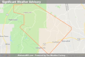 Significant Weather Advisory For Northeastern Cleburne County Until 5:30 PM CDT