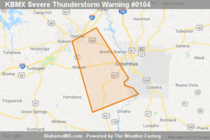 The Severe Thunderstorm Warning For Central Lee And Central Russell Counties Is Cancelled
