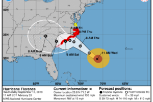 Florence Weakens To A Depression But Flash Flooding And Major River Flooding Will Continue Over Carolinas