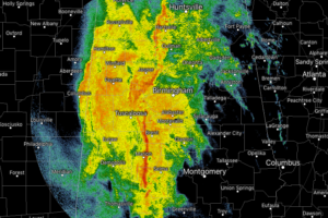 Just Before 9:00 AM: Line Of Storms About To Push Into Western Jefferson County