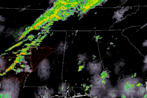 A Few Showers For Central AL; New Tornado Watch Issued For TN & MS