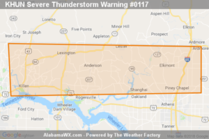 Severe Thunderstorm Warning Issued For Parts Of Lauderdale And Limestone Counties Until 12:15AM