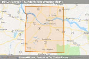 The Severe Thunderstorm Warning For Lauderdale, Southeastern Colbert, Eastern Franklin And Western Lawrence Counties Will Expire At 7:00 AM CDT