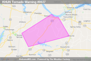 The Tornado Warning For Southwestern Colbert And Northwestern Franklin Counties Is Cancelled