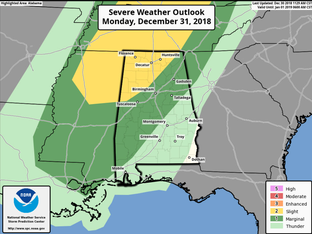 An Update on Tomorrow’s Severe Weather Situation; Dense Fog Possible