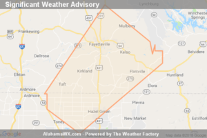 Significant Weather Advisory For Northwestern Madison And Southeastern Lincoln Counties Until 7:15 PM CST