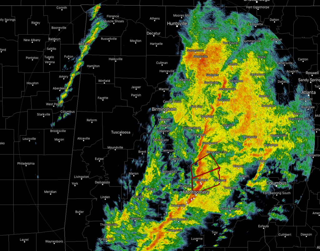 Strong/Severe Storms Continue, Damage Reported In Autauga County From