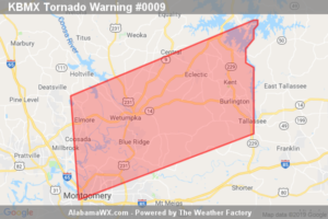 A Tornado Warning Remains In Effect Until 3:30 PM CST For Eastern Elmore County