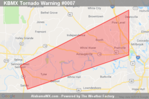 A Tornado Warning Remains In Effect Until 2:30 PM CST For East Central Autauga County